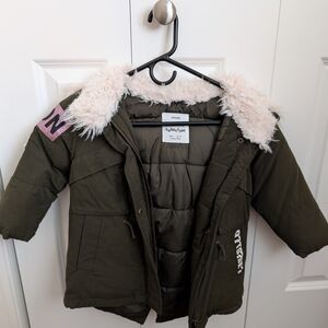 Zara Girls Khaki Outerwear Jacket